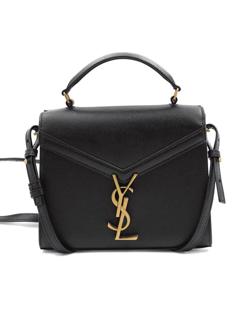 cassandra monogram ysl|CASSANDRA Mini top handle bag in grain de poudre embossed .